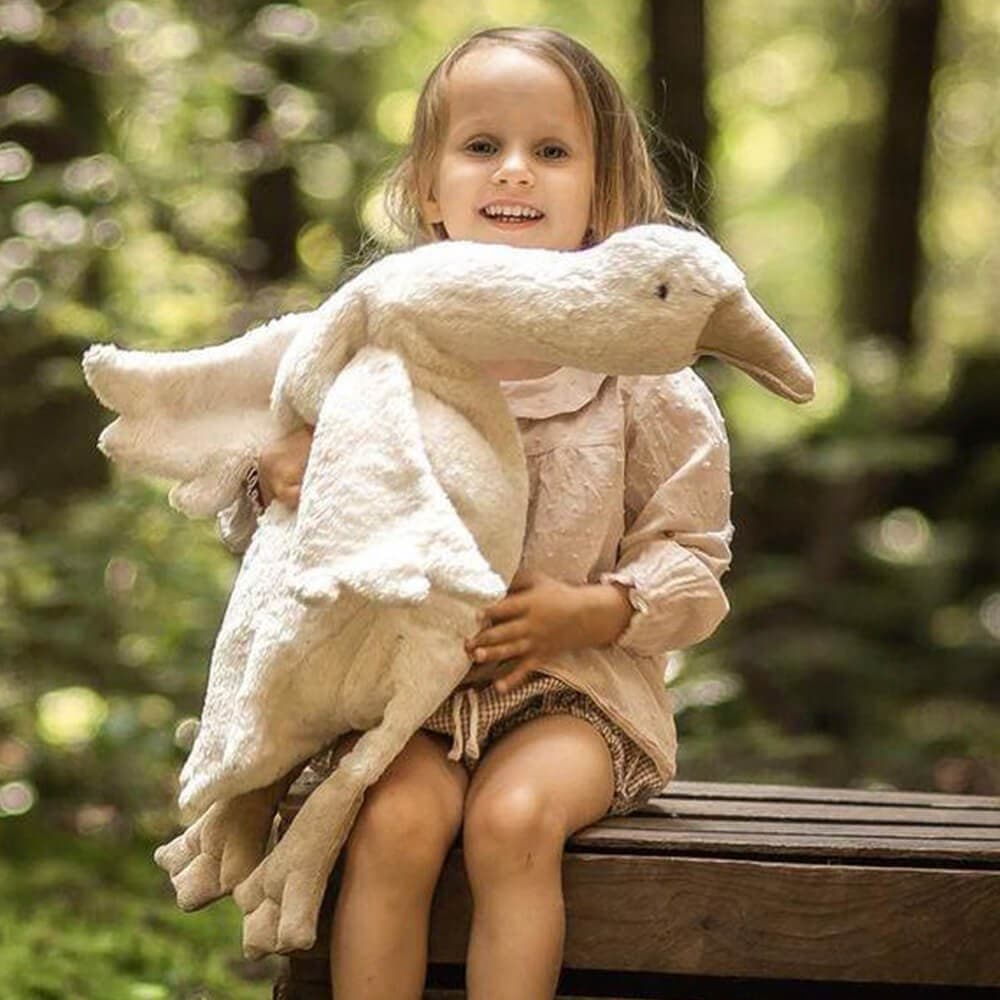 Cuddly Animal Goose Large | White — vista 3