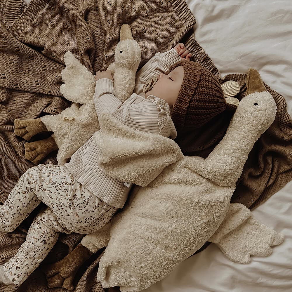 Cuddly Animal Goose Small | White — vista 4