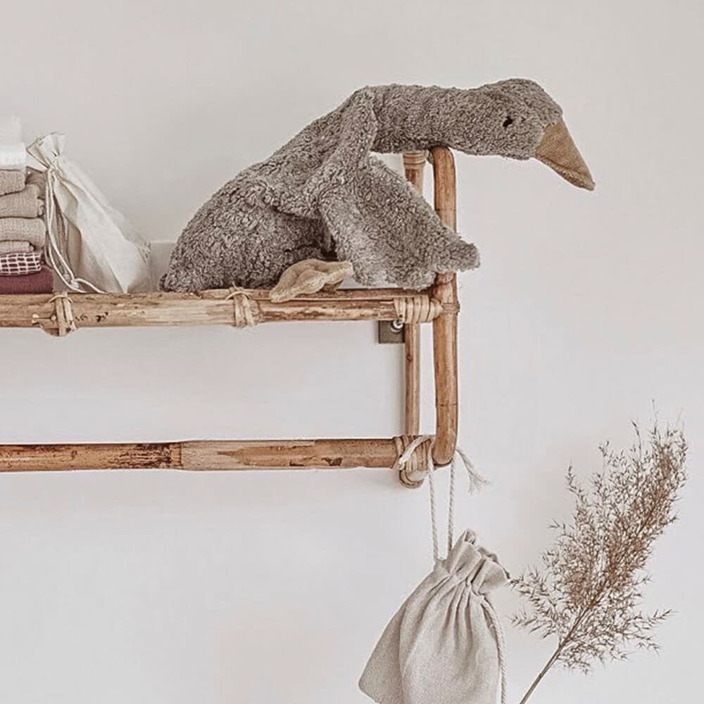 Cuddly Animal Goose Small | Grey — vista 5
