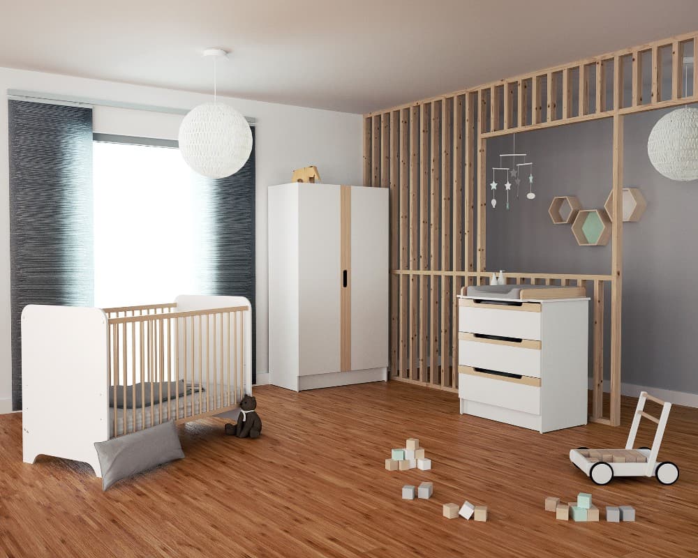 Habitaci�n Con Tres Cajones Haya Blanca