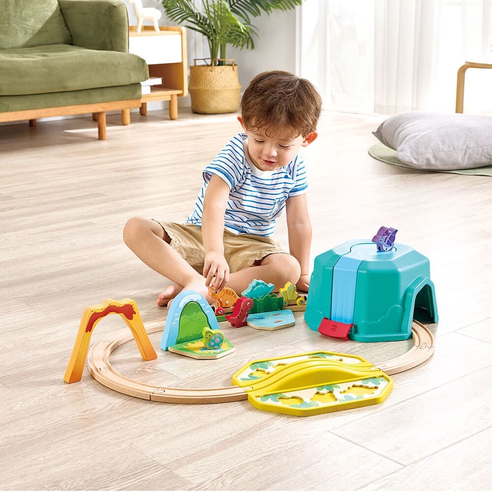 Conjunto de Jogo Trem de Dinossauros com Cubo — vista 4