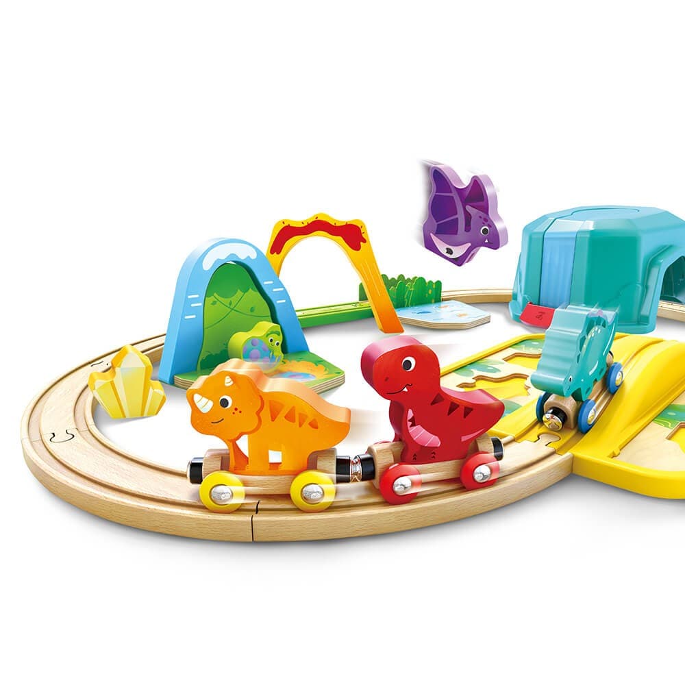 Conjunto de Jogo Trem de Dinossauros com Cubo — vista 2