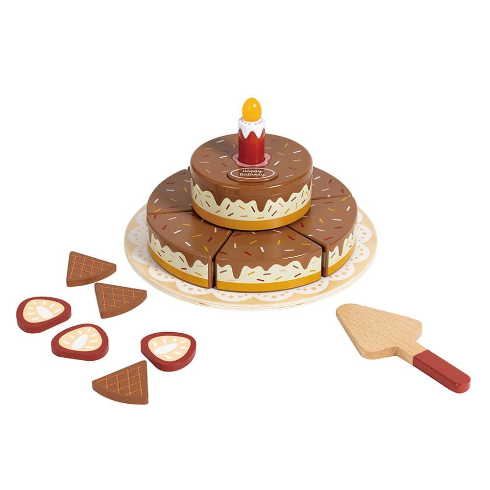 Bolo de Aniversário Interativo de Madeira