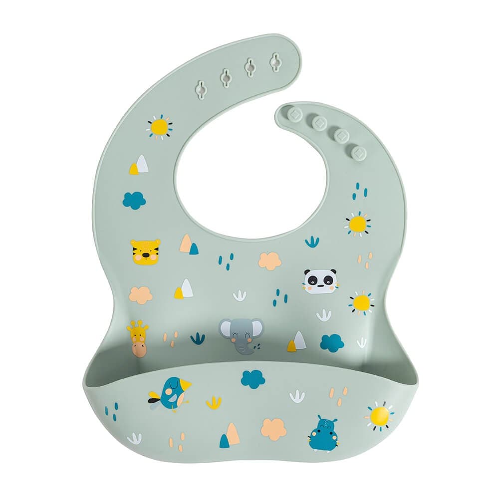 Babetes de Silicone para Bebés com Bolsos — vista 2