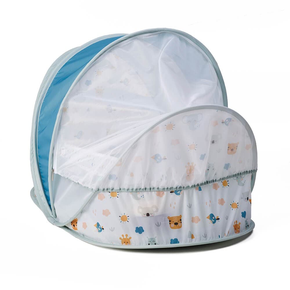 Cama de Viagem Dobrável com Rede Mosquiteira e 3 Bonecos — vista 4