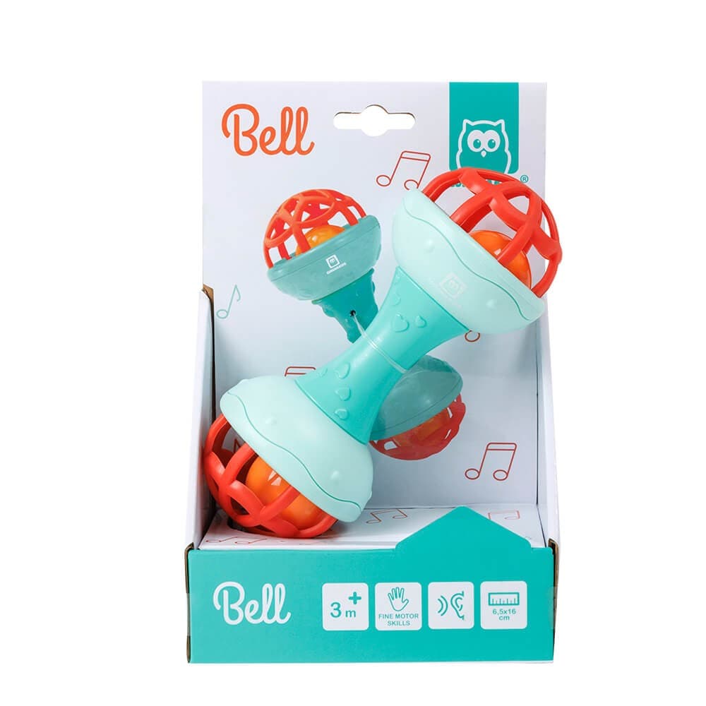 Chocalho Duplo com Pega Ergonómica – Bell — vista 3