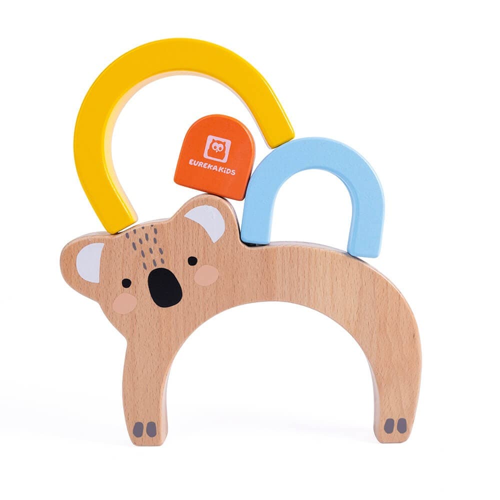 Brinquedo Arco-íris de Madeira Montessori — vista 4