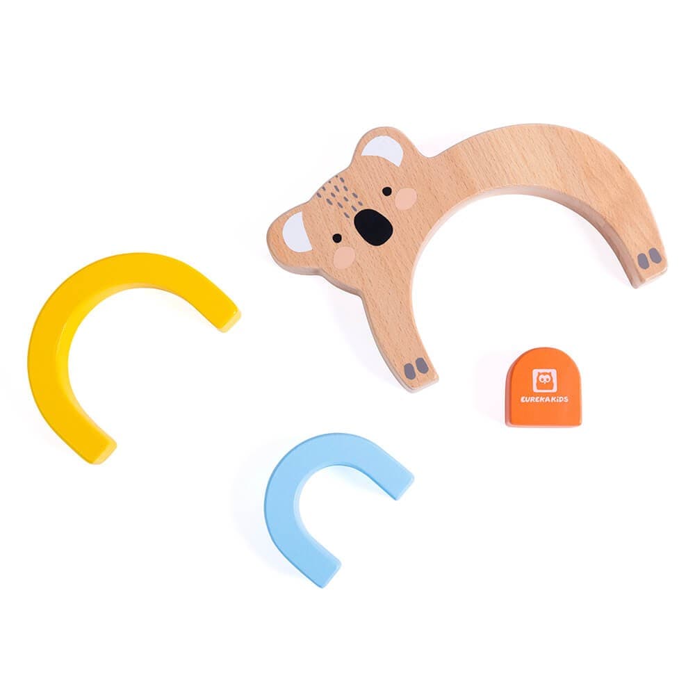 Brinquedo Arco-íris de Madeira Montessori — vista 5