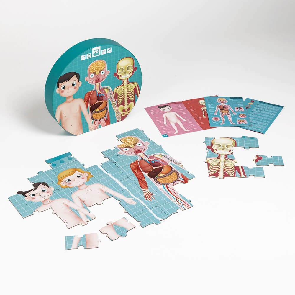 Puzzle Gigante do Corpo Humano de 100 Peças