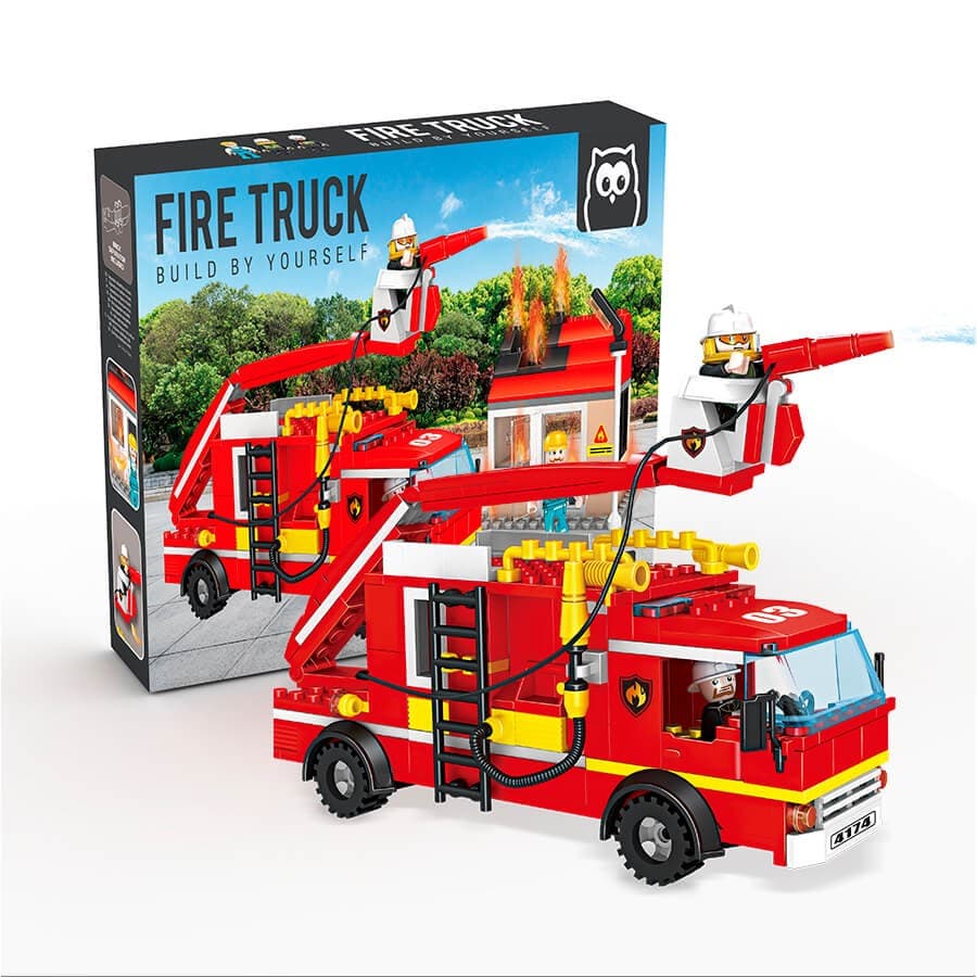 Blocos de Construção de Um Camião dos Bombeiros – 328 Peças