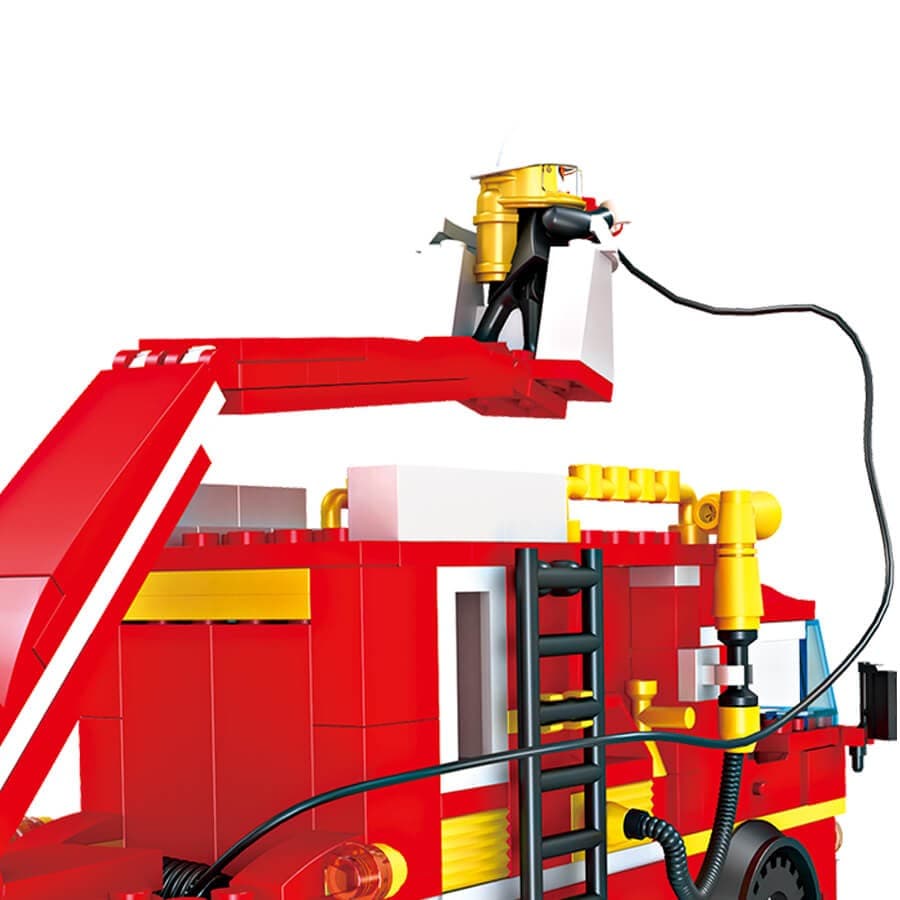 Blocos de Construção de Um Camião dos Bombeiros – 328 Peças — vista 4