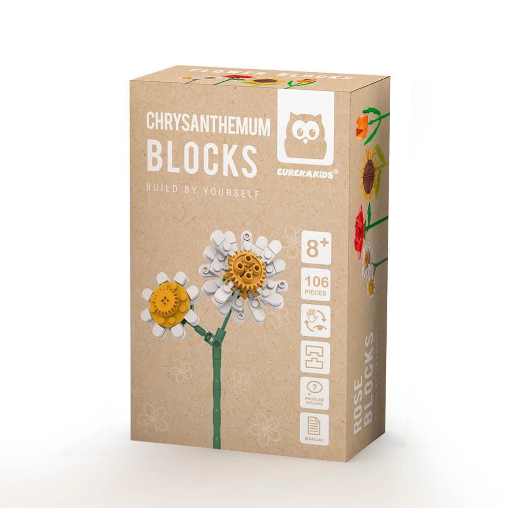 Blocos de Construção Flores Clássicas ? Crisântemo de 95 Peças