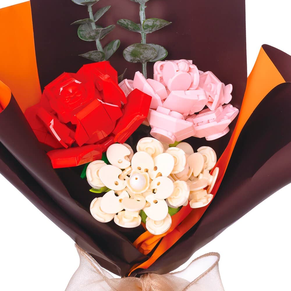 Blocos de Construção Ramo de Flores Coloridas ? 275 Peças — vista 3