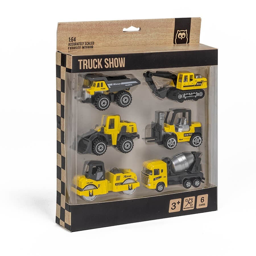 Sortido de Camiões de Construção Metal Trucks 6 Unidades — vista 6