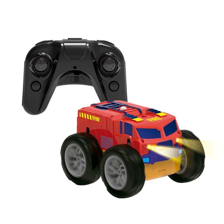 Automóvel Telecomandado Reversível Rescue Racer Vermelho e Amarelo