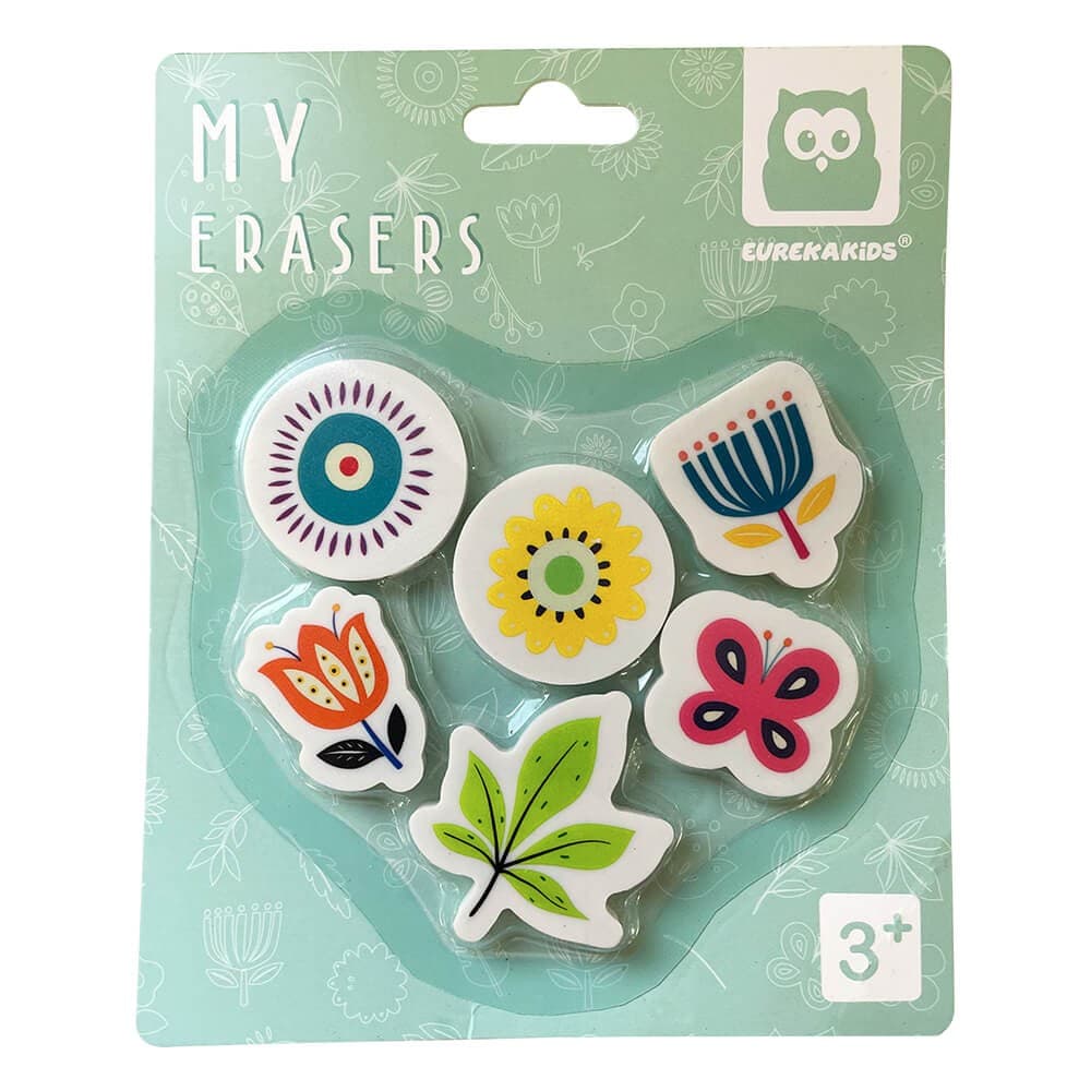 Borrachas - Conjunto de 5 Unidades em Forma de Flores