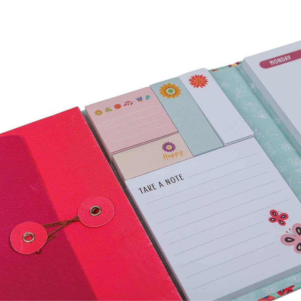 Agenda Semanal com Bloco de Notas e Notas Adesivas — vista 3