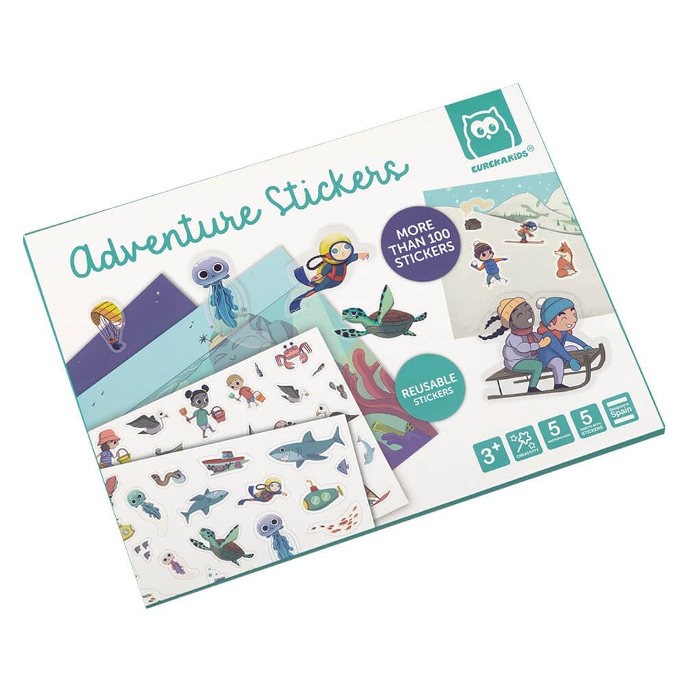 Livro de Autocolantes Reutilizáveis – Adventure Stickers