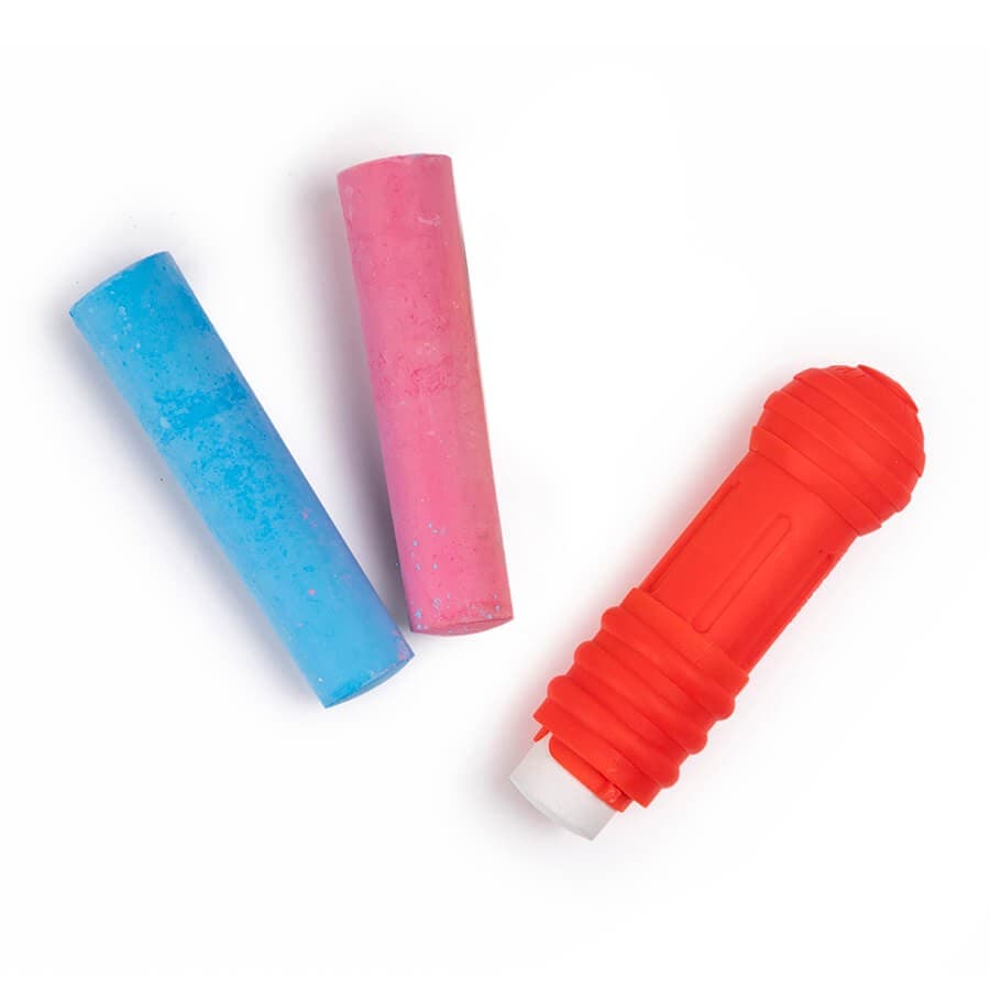 Conjunto de 3 Gizes Gigantes Coloridos com Pega