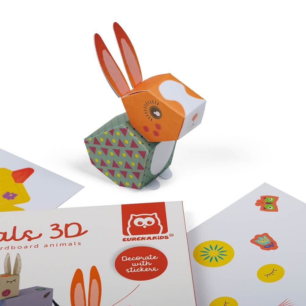 Folhas para Construir Animais 3d em Cartão – Farm Animals — vista 5
