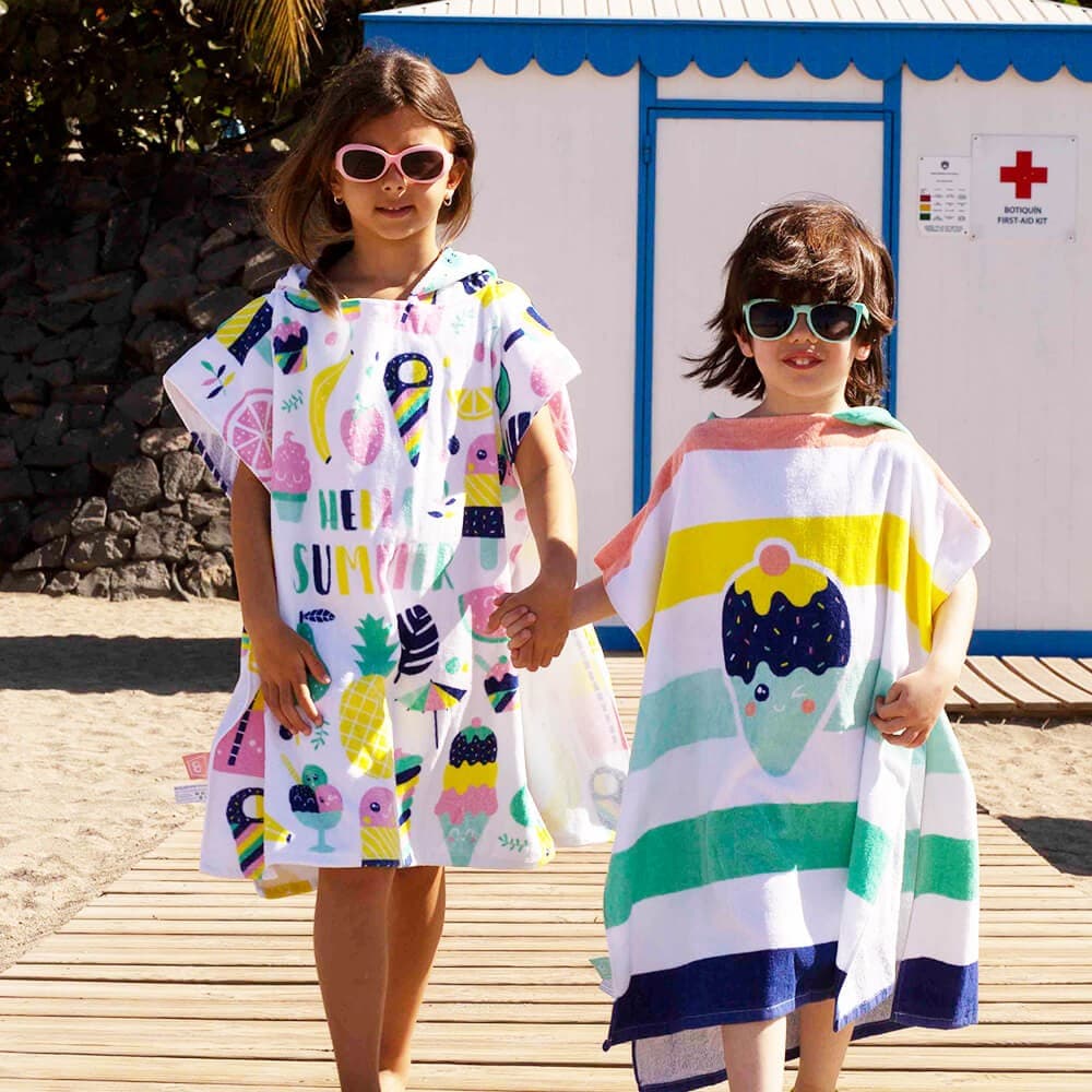 Poncho Toalha para Crianças Ideal para Piscina e Praia — vista 7