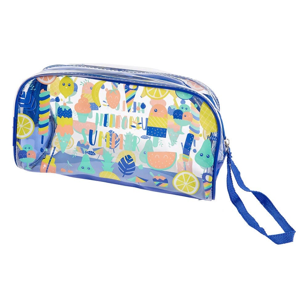 Necessaire de Praia com Design Transparente na Cor Laranja — vista 2
