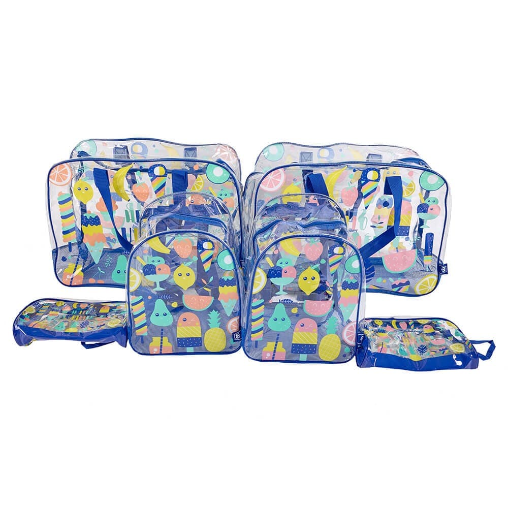 Necessaire de Praia com Design Transparente Cor Rosa — vista 4