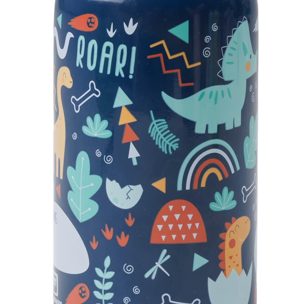 Garrafa de Água Personalizável para Crianças com Desenho de Dinossauros — vista 2