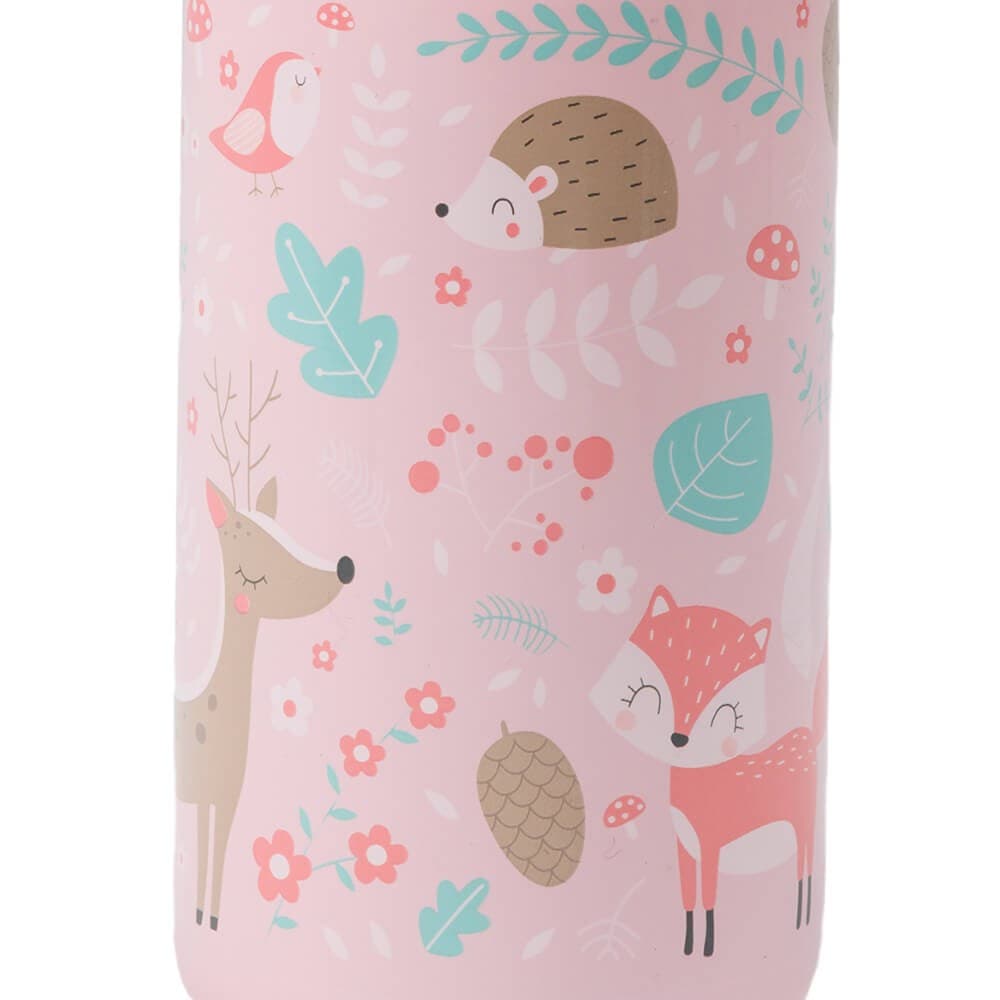 Garrafa de Água Personalizável para Crianças com Desenho de Animais da Floresta — vista 2