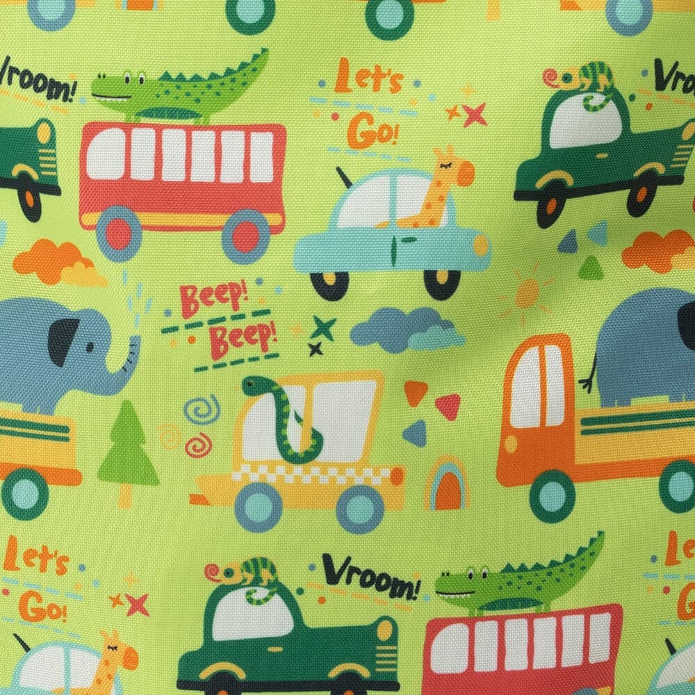Mochila de Cordas e Saco de Mochila para Crianças com Estampado de Carros — vista 3