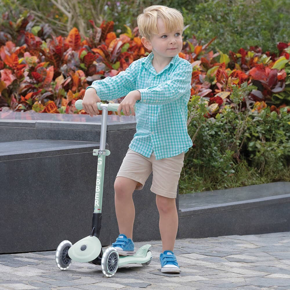 Patinete Ecológico, Dobrável e com Luzes Junior – Pistacho — vista 5