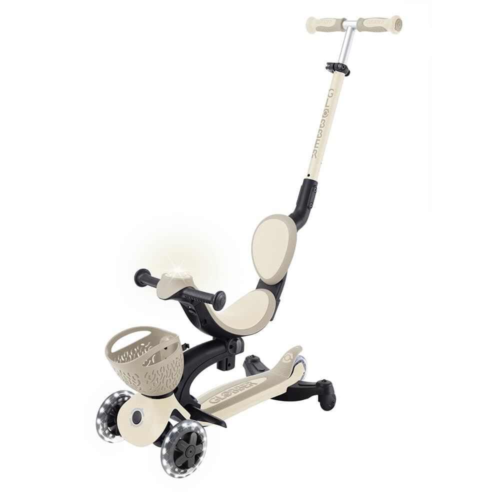 Go Up Baby Lights 360 – Patinete Evolutivo com Luzes (taupe)