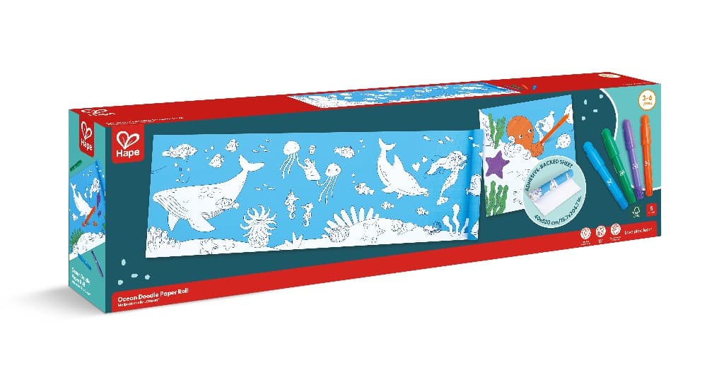 Ocean Doodle Paper Roll