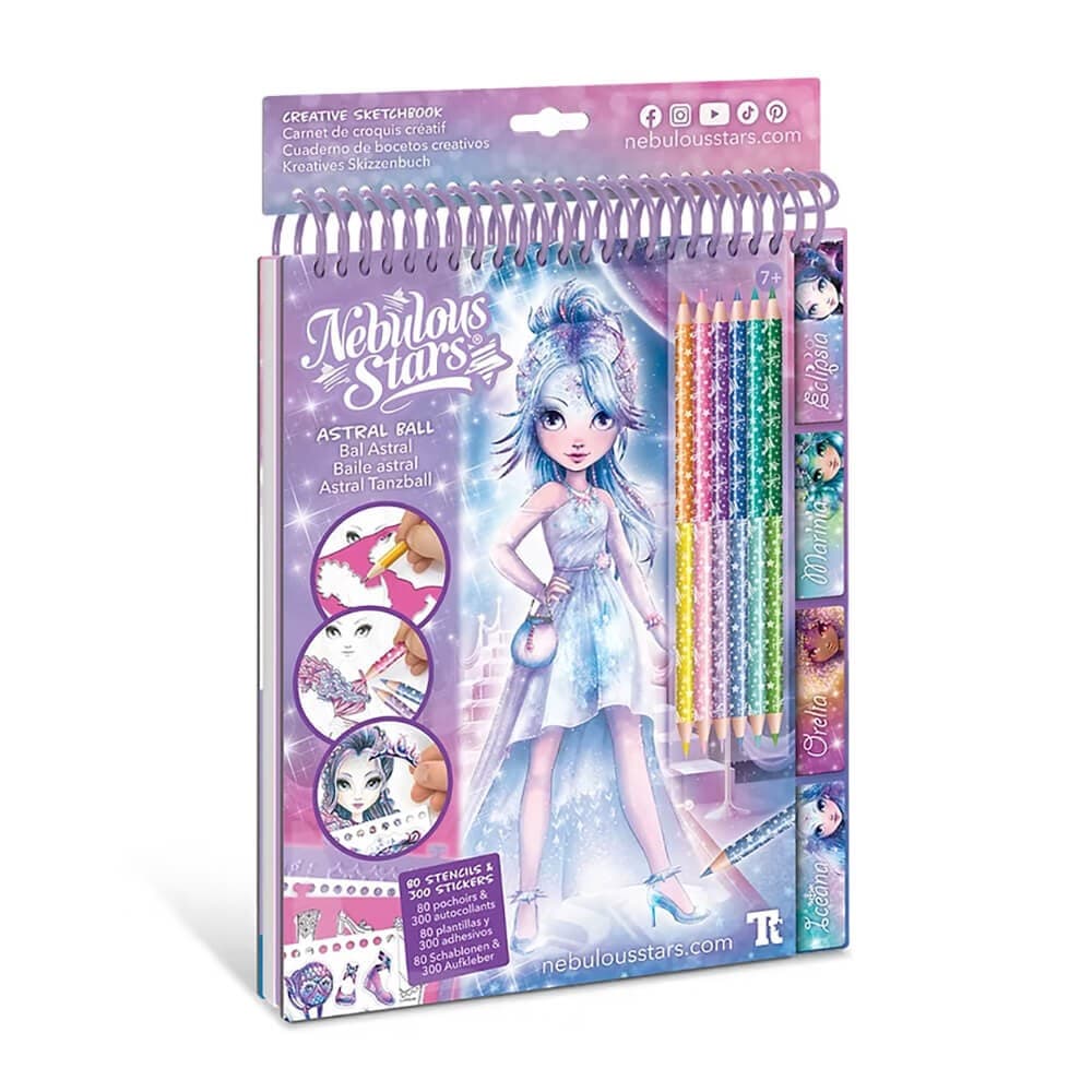 Caderno de Esboços de Moda da Nebulous Stars
