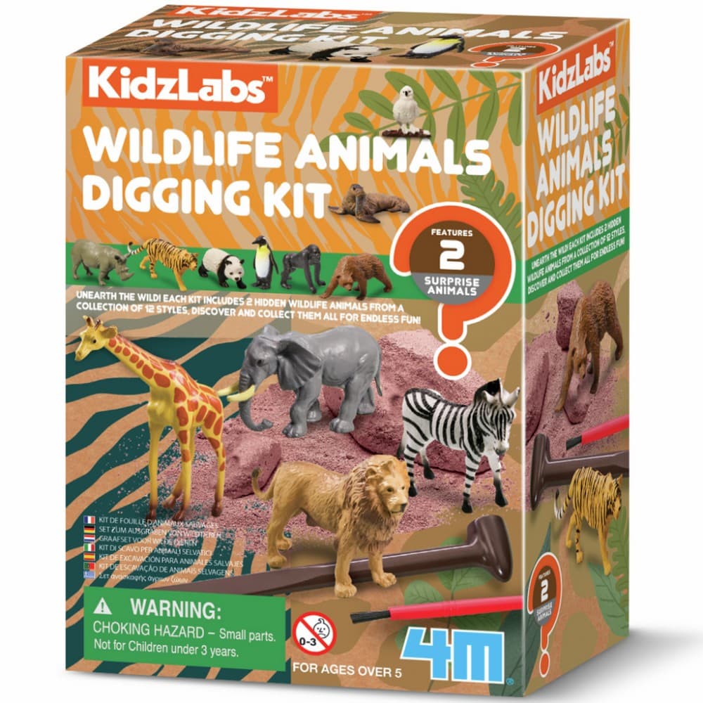 Kit de Escavação Animais Selvagens