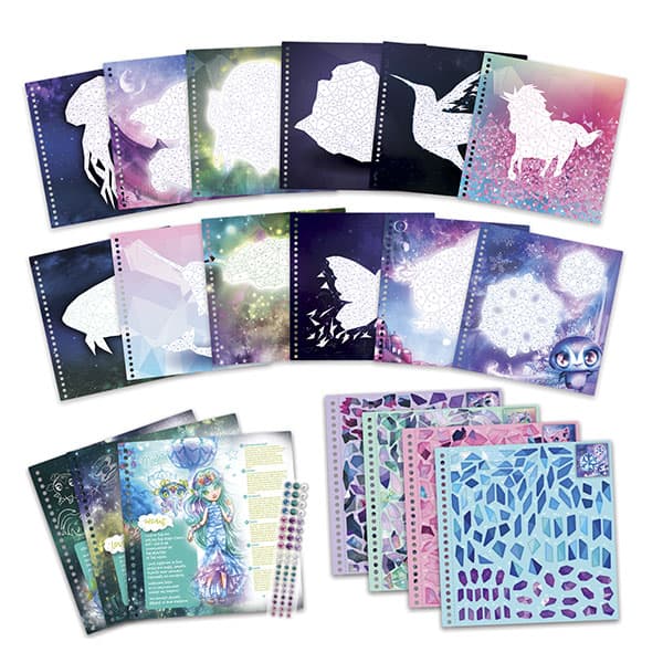 Caderno Coloreia com Autocolantes Nebulous Stars — vista 3