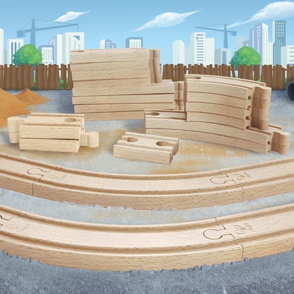 Conjunto de Carris para Aumentar Circuitos de Comboio — vista 3