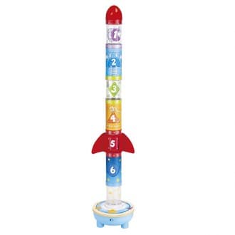 Brinquedo de Empilhar em Forma de Foguete