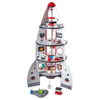 Foguete Espacial Plateado