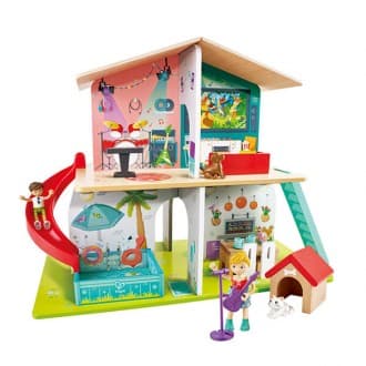 Casinha de Bonecos com Efeitos de Som Rock And Slide