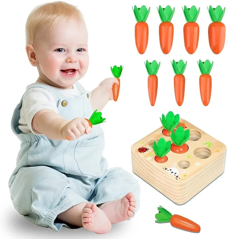 CenouraSmart Montessori — Jogo de Encaixe e Colheita